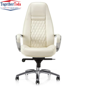 Silla de Oficina Ejecutiva Ergonómica, Cómoda, con Respaldo Alto, Giratoria, de Cuero, Altura Ajustable, Entrega Rápida - Product Image 2