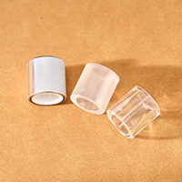 Tapa Transparente para Perfume, Tapa de Lujo Transparente Esmerilada, Tapa Plateada Brillante para Botella de Perfume