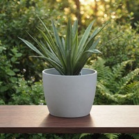 Pot pour plantes d'intérieur avec trou de drainage, pots ronds légers, pots à plantes écologiques, petits pots à fleurs en plastique PP