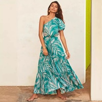 2025 personnalisé en gros femmes été robes de plage Vintage imprimé fleuri 100% rayonne Style hawaïen femmes sans manches robes de plage
