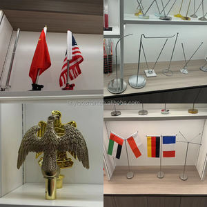 Высококачественные настольные флаги всех стран с индивидуальным логотипом, 8x5 дюймов, полиэстер, с черным пластиковым основанием-шестом - Product Image 6