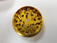 Accessoires de fumer de broyeur d'herbe de tabac en aluminium de boule ronde portative