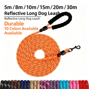 New Nylon Reflective Round <b>Rope</b> Dog Outdoor Traction Pet Traction <b>Rope</b> Multicolor Medium Large Walking Dog <b>Rope</b> Traction <b>Rope</b> - Product Image 3