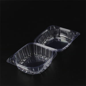 Tek kullanımlık temizle 1 bölme OPS tasfiye tepsisi salatalar tatlılar ve Fast <span class=keywords><strong>Food</strong></span> için çevre dostu gıda sınıfı plastik saklama kutusu - Product Image 1