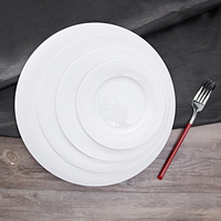 Assiette plate en céramique faite à la main Shengjing, bord doré, type plat, 10/11/12 pouces, possibilité de personnaliser le LOGO