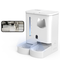 Distributeur intelligent de nourriture pour chats avec caméra HD intégrée, audio bidirectionnel, application Wi-Fi et surveillance visuelle en temps réel – Meilleures ventes d'accessoires pour animaux de compagnie
