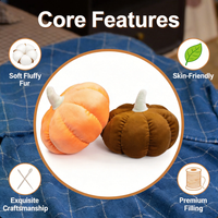 Adorable Peluche Citrouille d'Halloween, Coussin et Jouet d'Ambiance, Poupée pour Enfants, Déguisement de Fête