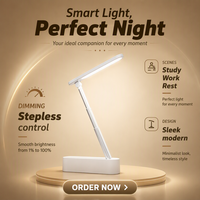 Lampes de travail rechargeables, lampes de chevet sans fil pour chambre à coucher, lampes d'étude créatives à LED RGB modernes, lampes de lecture magnétiques à LED pour bureau