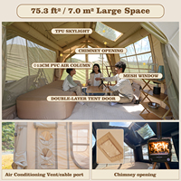 Tente gonflable Coody 7.0 Air - Beige, familiale, durable, de haute qualité, pour le camping en plein air, quatre saisons, portable, luxe, tentes Coody