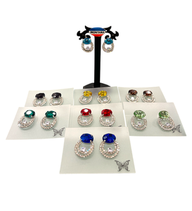 Boucles d'oreilles en diamant artificiel de style luxueux et élégant avec finition antique, conçues pour les femmes, pour les tenues ethniques, les tenues modernes, les mariages - Product Image 3