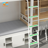 Lit superposé scolaire à configuration personnalisée, lit superposé en fer robuste, lit superposé en métal de taille standard certifié de qualité supérieure