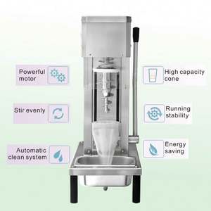 Mélangeur Commercial Professionnel pour Gelato Frais, Yogourt Glacé et Crème Glacée, avec Fonction de Mélange en Spirale et de Préparation de Fruits Entiers - Product Image 5