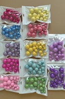 2cm 2.5cm 3cm 4cm Bonbons Sprinkles Style Faux Gâteau Boules pour Gâteau d'Anniversaire Décoration de Fête de Noël