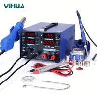 Station d'air chaud pour fer à souder ESD YIHUA 853D USB 3A DC Alimentation 0 ~ 30V 0 ~ 3A Station de reprise de soudage