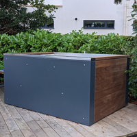 Bropool Bain à remous rectangulaire moderne pour hôtels, en acier inoxydable, capacité 400 L, écologique et facile à installer, idéal pour les spas