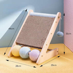 Sisal oyuncak entegre kedi yuva ve her mevsim için evrensel tırmanma raf ile ahşap kedi tırmalama panosu - Product Image 4