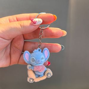 Ba chiều phim hoạt hình gấu búp bê Keychain Mặt dây chuyền bền Silicone xe Keychain túi đồ trang trí tùy chỉnh mềm bông sang trọng - Product Image 3