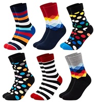 Chaussettes pour hommes personnalisables en coton tricoté, mi-mollet, anti-odeur, avec logo dessin animé sur le bord, taille unique, toutes saisons, en stock