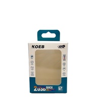 Boîte en papier de luxe légère de haute qualité personnalisable pour l'emballage électronique de câble de chargeur mural Emballage en papier de luxe plié