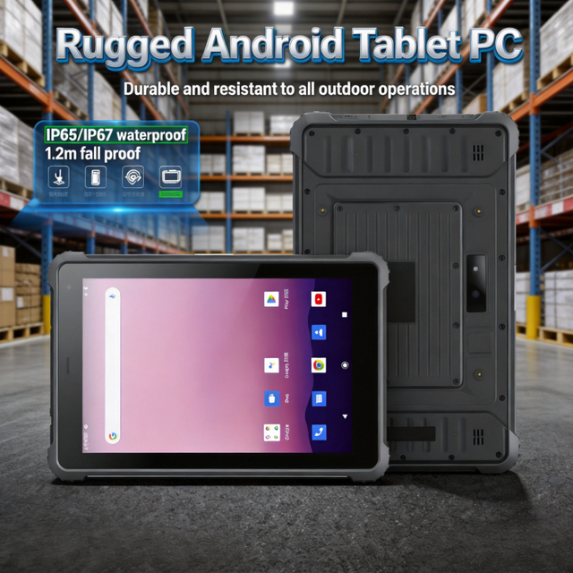 Professional Outdoor Industrial Use Handheld 10000mAh Octa Core 10-Inch Rugged Tablet with Android OS IPS LCD Screen IP67 4G LTE