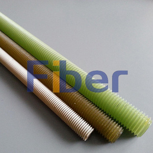 Fixations en <span class=keywords><strong>fibre</strong></span> <span class=keywords><strong>de</strong></span> <span class=keywords><strong>verre</strong></span> haute résistance FRP, vis à tête fraisée, tige filetée haute résistance à la corrosion, tige FRP - Product Image 4
