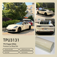 Film de protection TPU blanc poivre anti-rayures, le plus vendu, rouleau de 1,52x15m, application humide pour enveloppement complet de voiture, 7,5 mil