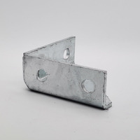 Support d'angle renforcé HDG en gros avec support triangulaire pour montage de poutre d'étagère