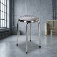 Simple Inox chaise, chaise en acier Inoxydable, en acier inoxydable tabouret