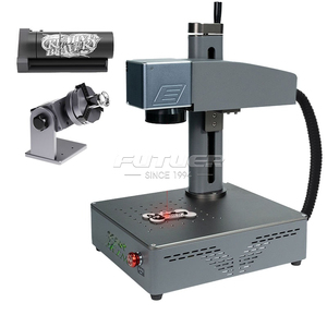 Máquina de Grabado Láser de Escritorio S4 Manual con Cilindro Rotatorio de Fibra, para Objetos Grandes, Modelo 9060, Color Dorado - Product Image 4