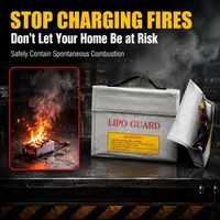Sac de sécurité pour batterie LiPo, ignifuge et anti-explosion, boîte de rangement de protection de charge de grande taille 215x165x45mm pour RC Dr One FPV