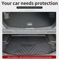 Alfombrilla para Maletero de Coche, Diseño a Rayas, Material TPE Resistente al Agua y para Todo Clima, 2mm de Grosor, para Mazda 3 2006-2012, ODM