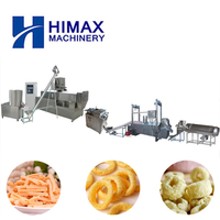 Machine industrielle de friture de snacks, extrudeuse automatique de chips de maïs et de bugles, ligne de production de transformation alimentaire