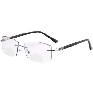 軽量スクエア遠近両用老眼メガネ遠近両用着色老眼鏡ブルーライトブロッキング - Product Image 6