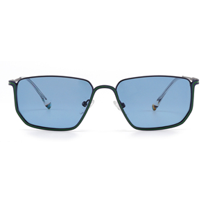 Rectangle Full Rim <b>Sunglasses</b> Rose Gold <b>Frame</b> Brown Lenses Unisex Adult UV400 Sun Protection - Product Image 6