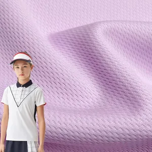 Hot sale sublimation 100 polyester eyelet solid bird eye sports mesh fabric for athletic tshirts