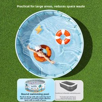 Piscine gonflable en PVC pour usage domestique, pour adultes et bébés, intérieure/extérieure, pliable, piscine parent-enfant