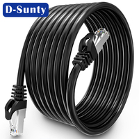Cable de Red UTP CAT6 26AWG, Cables de Conexión de Cobre Trenzado para Computadora, Blanco, Azul, Negro, 1M, 2M, 3M, 5M, 8M, 10M, 20M, 30M, POE