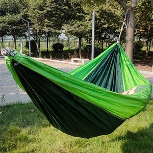 เปลญวนแคมป์ปิ้งน้ำหนักเบาพิมพ์ลายตามสั่งสำหรับ 2 คน ทำจากไนลอน สำหรับการเดินทางและเดินป่ากลางแจ้ง - Product Image 4