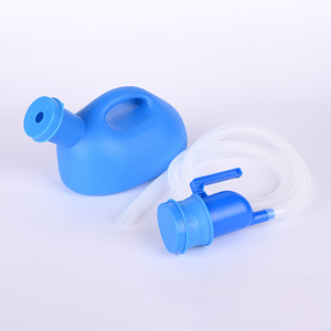 Urinoir pour hommes avec tube, 2000 ml, ovale, portable, pour personnes âgées, alitées, fabriqué en Chine - Product Image 1