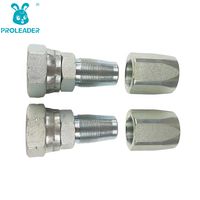 22618D-R5 Raccord femelle forgé plaqué zinc 60 °   Raccord hydraulique conique en acier inoxydable avec filetage interne BSP réutilisable
