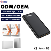 Mini Power Bank 10000mAh Double USB 5V2A, Batterie Externe Chargeur Portable Ultra Mince, Conforme RoHS, 10000mAh 20000mAh 30000mAh