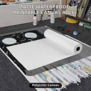 Rotoli di tela bianca in poliestere-cotone Meiyuan da 24, 36 e 50 pollici, tese e pronte per la stampa a getto d'inchiostro, per <span class=keywords><strong>artisti</strong></span>. - Product Image 1