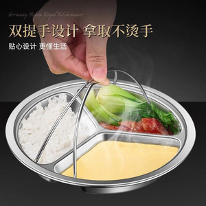 Stainless Steel Steaming Tray 3 Compartment Kitchen Dish For Baby Food Hand Wash Only - Product Image 5