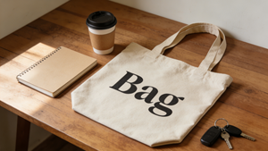 12oz Natural Cotton Canvas <b>Tote</b> <b>Bag</b> with <b>Zipper</b> Heavy Duty Beige Small Beach Travel Gift Reusable Letter Pattern Canvas <b>Bag</b> - Product Image 4