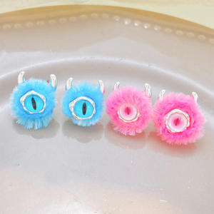 Mignonne Petite Boule De Charbon En Peluche Alliage <span class=keywords><strong>Pierre</strong></span> <span class=keywords><strong>Naturelle</strong></span> Femmes À La Mode Index Bague Bijoux Faits À La Main - Product Image 4