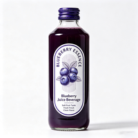 Étiquettes personnalisées Haoxuan pour bouteilles de jus de myrtille, autocollantes, imperméables, imprimées, pour boissons, impression d'étiquettes de qualité supérieure