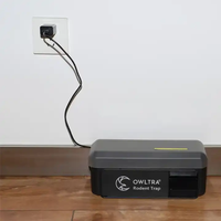 [Owltra] intérieur extérieur rapide sûr réutilisable électrique piège à souris piège à souris en plastique piège à Rat électronique pour la maison
