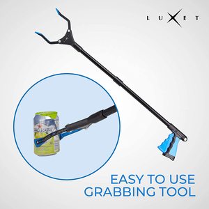 Lot <span class=keywords><strong>de</strong></span> 8 pincettes ramasseurs <span class=keywords><strong>de</strong></span> déchets en alliage d'aluminium <span class=keywords><strong>de</strong></span> 83 cm avec poignée en plastique <span class=keywords><strong>pour</strong></span> personnes âgées - Aide à la mobilité <span class=keywords><strong>pour</strong></span> la maison et le jardin - Extension <span class=keywords><strong>de</strong></span> bras - Product Image 2