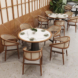 เฟอร์นิเจอร์ร้านอาหารสไตล์หรูหราน้ำหนักเบาสำหรับจัดเลี้ยงน้ำชาร้านอาหารร้านอาหารตะวันตกบูธโซฟาโต๊ะและเก้าอี้ - Product Image 2