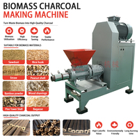 Machine de fabrication de briquettes de charbon de bois, de fumier de vache, de pailles de maïs, de biomasse et de sciure de bois à presse à vis, petite taille, en promotion